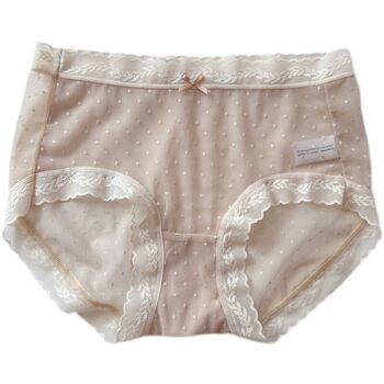 Summer water jade dots thin mesh lace panties for women