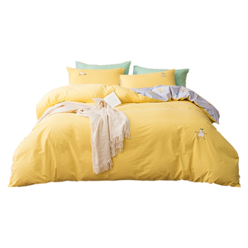 Lewa home textiles all-cotton pure cotton autumn and winter grinding four-piece set