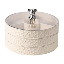 Fruit tray Home light extravaganza Multilayer dry fruit box Living room Tea Table Snack melon nut Nuts Compartment compartment 1557