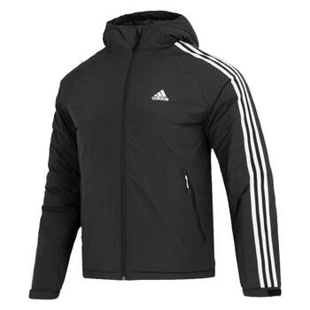 Adidas Adidas Jacket Men's 2023 Spring New Sportswear Black Warm Hooded Down Jacket HN2123