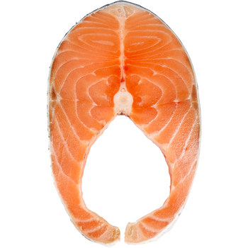 Chilean salmon steak wheel cut 1kg coho salmon