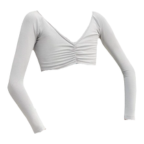 Sopa Fei châle extérieur pour enfants costume dentraînement de ballet haut chemisier épaulettes filles danse gilet mince