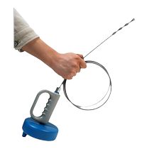 Special hand tool for unblocking sewer pipes toilet kitchen unblocker and unblocking toilet pipe blockage