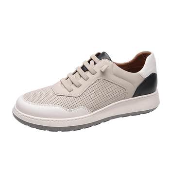 Goldlion summer perforated breathable casual shoes for men, versatile