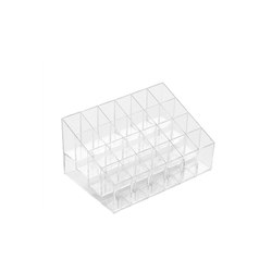 Household transparent lipstick storage box girls skin care products desktop dressing table makeup box jewelry cosmetics box