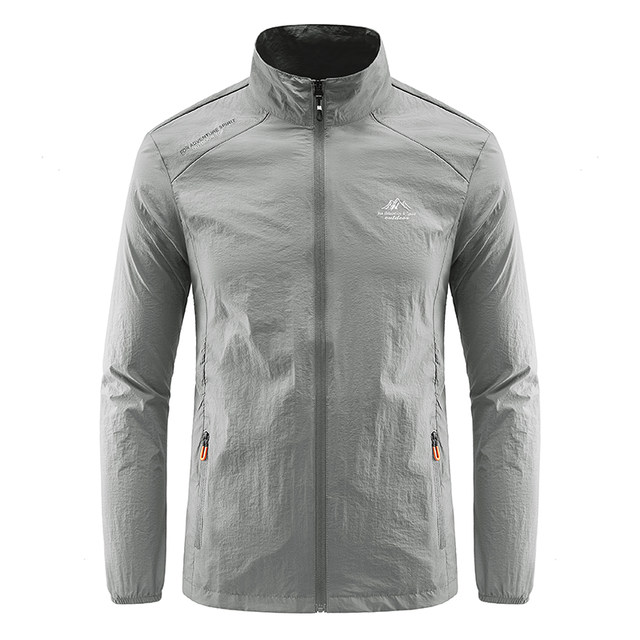 Scarecrow Summer Men's Ice Silk ເຄື່ອງນຸ່ງປ້ອງກັນແສງແດດທີ່ມີນ້ໍາຫນັກເບົາ