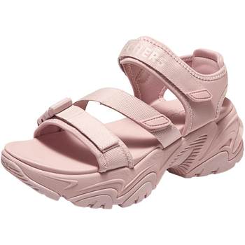 Skechers Little Pudding Sandals 2024 Summer New Women's Women's Casual Shoes ເກີບກິລາທີ່ມີນ້ຳໜັກເບົາ ແລະ ເກີບແຕະແບບໜາຫຼາຍປະເພດ