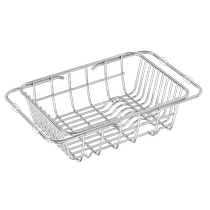 Drain basket vegetable basin sink 304 stainless steel sink rack kitchen dishwashing basket retractable drain basket 1763