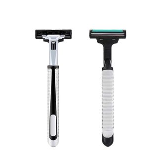 Double-layer blade shaving razor blade stainless steel manual head men's old-fashioned beard razor beard razor electric beard razor