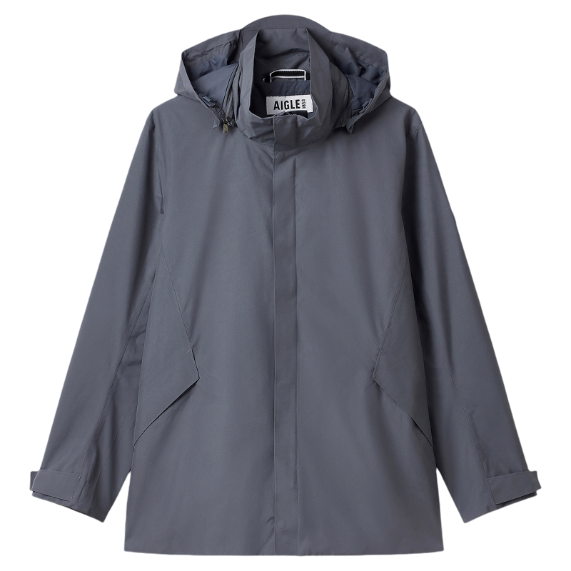 AIGLE艾高男士外套冲锋衣功能面料防水长款风衣26年春季新品BT76