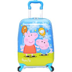 Children's tie box luggage box 1618 inch custom cute cartoon four -wheel trailer male and female baby student suitcase