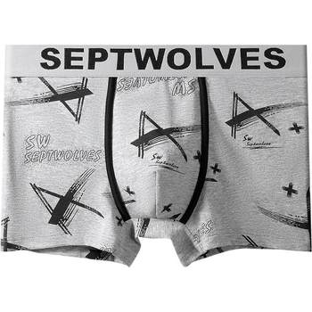 Septwolves ຜູ້ຊາຍ underwear ເດັກນ້ອຍຜູ້ຊາຍ 'ຝ້າຍແທ້ boxer ສັ້ນຍີ່ຫໍ້ underpants summer boxer ສັ້ນແບບຜູ້ຊາຍ