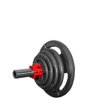 Cast iron barbell mens fitness home weightlifting set combination bench press squat 100kg painted barbell piece Austrian bar