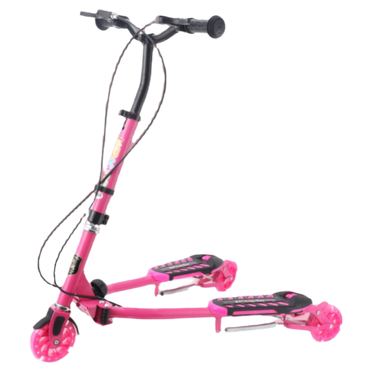 狂风蛙式滑板车 儿童5-6-12岁三轮折叠剪刀车青少年龙行摇摆滑行