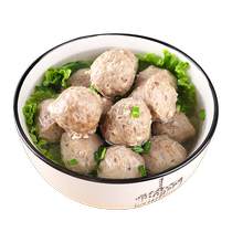 Chaoshan beef meatballs Zhengzong beat Shantou to produce beef with beef balls and pork balls in the east and cook the barbecue food ingredients combined pills