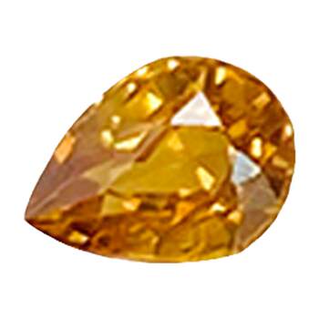 Natural mali garnet ring pendant honey color