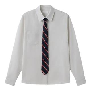 Wtmp long sleeve pointed collar stiff collar preppy long sleeve shirt