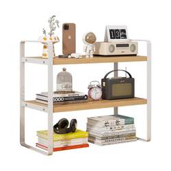 Desktop bookshelf desk storage multi-layer countertop layered shelf student dormitory office desk shelf storage