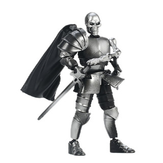 Medieval skeleton knight articulated action figure