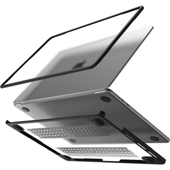 switcheasy ເຫມາະສໍາລັບ 2024 Apple m3pro ໃຫມ່ macbookpro 14-inch laptop protective shell mac light air2 soft edge 13.6 transparent 13.3 double material m1 full cover