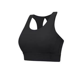 Camel fitness bra, push-up, shock-proof and cool sports bra, yoga wear, one-cup vest with breast pads