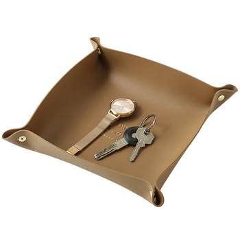 Entrance tea table leather key storage debris