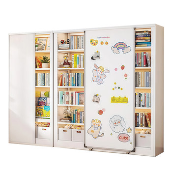 Anjuke children's bookshelf with white panel door
