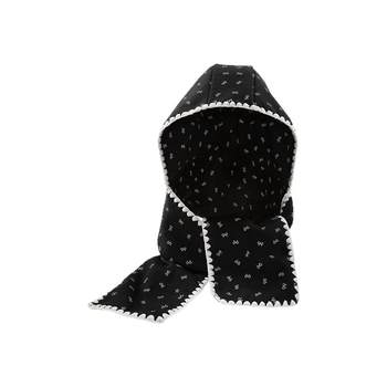 All-in-one smile scarf and hat