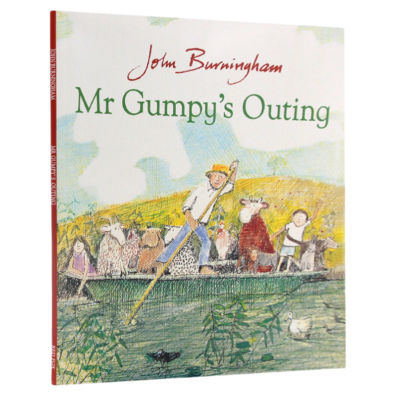 英文原版绘本 和甘伯伯去游河Mr Gumpy's Outing 波士顿环球报号角书奖美国图书协会优秀儿童图书奖廖彩杏书单名家John ...