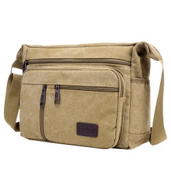 2024 new men's casual men's bag canvas bag men's horizontal shoulder bag crossbody bag men's bag crossbody backpack