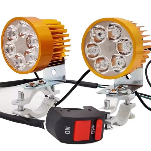 ແສງສະຫວ່າງລົດໄຟຟ້າ Super bright led headlight spotlight 12V48V60V72V ລົດຈັກ bulb ແສງສະຫວ່າງພາຍນອກສາມລໍ້