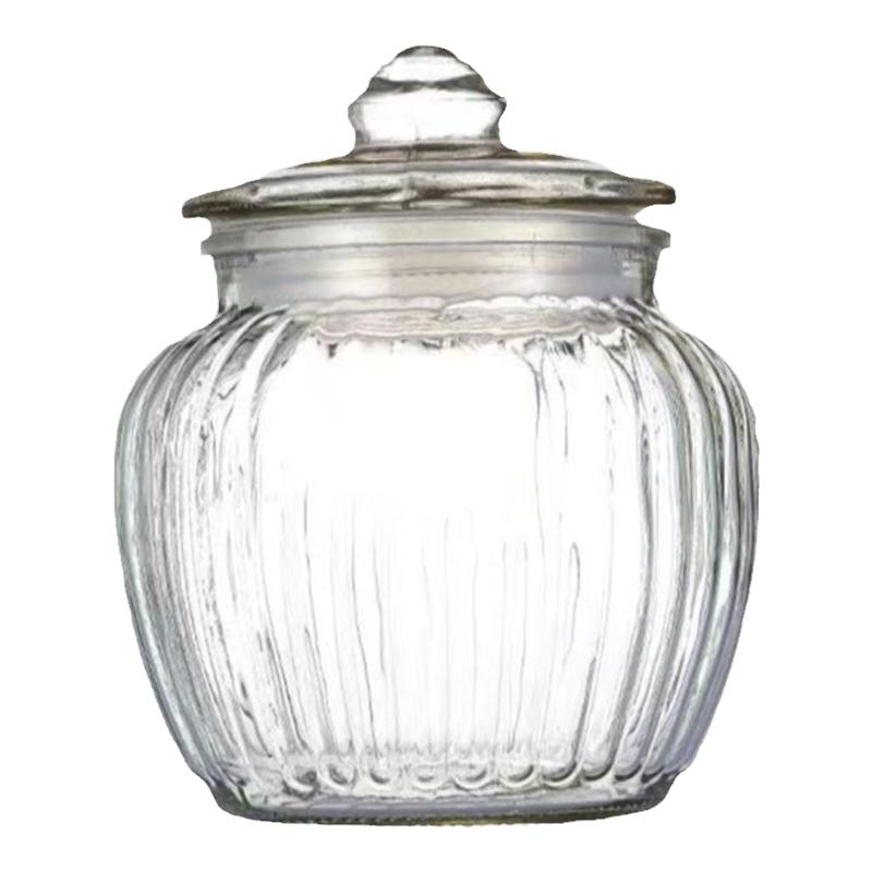 Household pickle jar glass storage jar