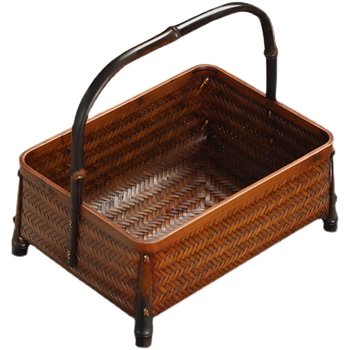Bamboo basket storage basket handmade natural environmental protection
