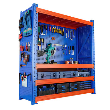 Equipment storage rack sundry tools thickened storage shelves hole plate hardware floor rack multi-layer storage rack shelf
