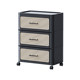 Medieval style storage cabinet drawer-type storage box installation-free snack cabinet black chest of drawers bedroom multi-layer bedside table