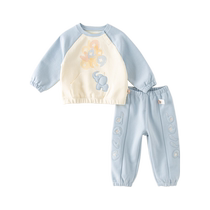 David Bella Boys Suit 2024 New Spring Clothing Girls Sweatshirt Sweatpants Two-piece Set Childrens Fashionable Clothes