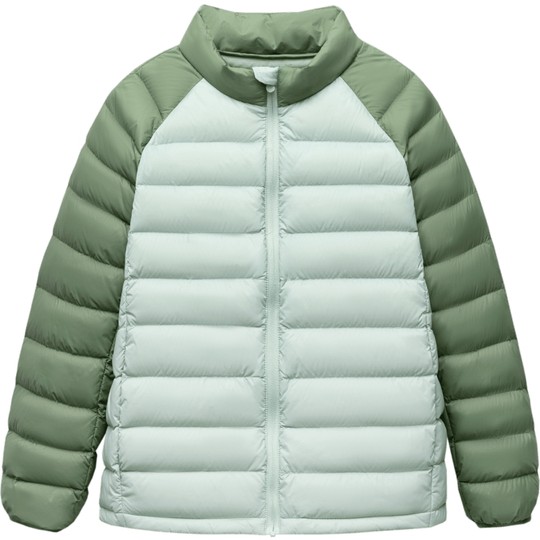 Mini Balabala lightweight rib down jacket for boys and girls winter warm parent-child down jacket