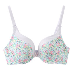 Triumph's sloggi girls glossy push-up spring and summer printed bra thin ສະດວກສະບາຍ bra 16-7876