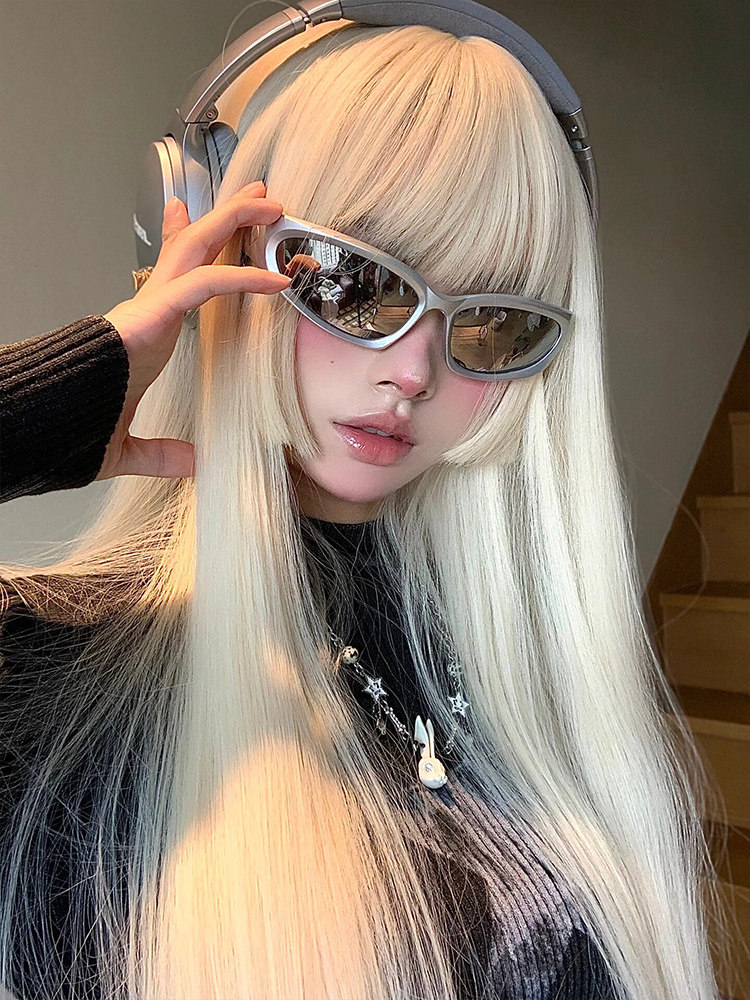 Cyberpunk futuristic Y2K sunglasses for millennial hot girls cycling sunglasses for women street outdoor hiking trendy sunglasses