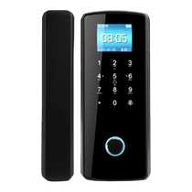 Password lock glass door fingerprint lock free opening frameless single and double door office smart electronic access control lock