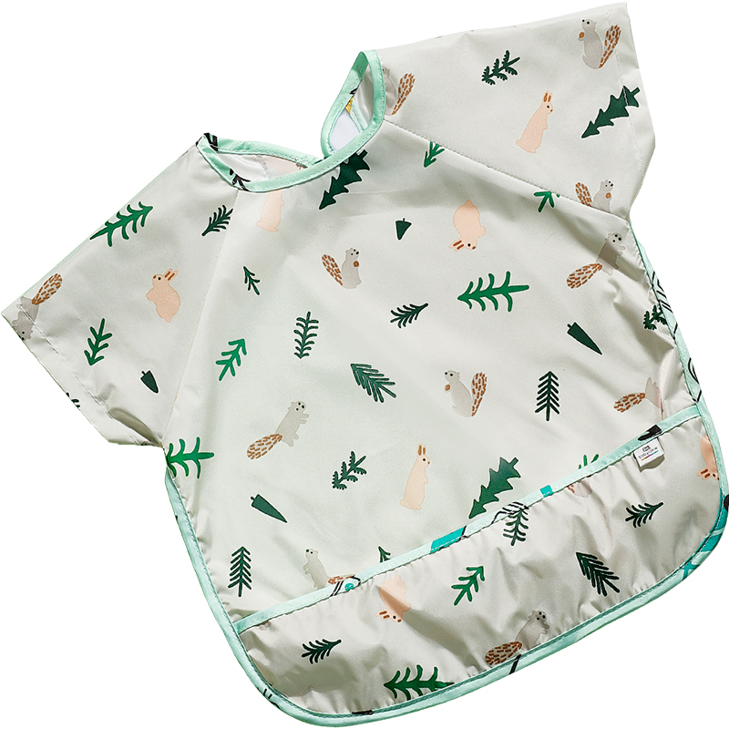 Babycare baby eating smock, rice pocket, children's bib, baby reverse dressing, waterproof and anti-dirty food apron