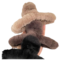 Hairpin Eight-word grip clip autumn and winter hair furry big warm rear brain spoon pan hair clip imitation rabbit hair grip shark clip woman