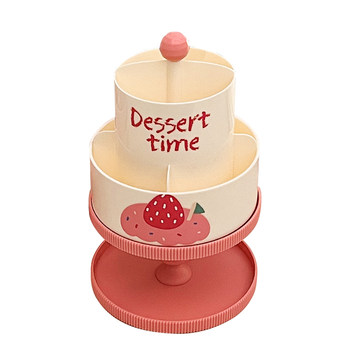 Cute creative rotating pen holder double-layer pen bucket