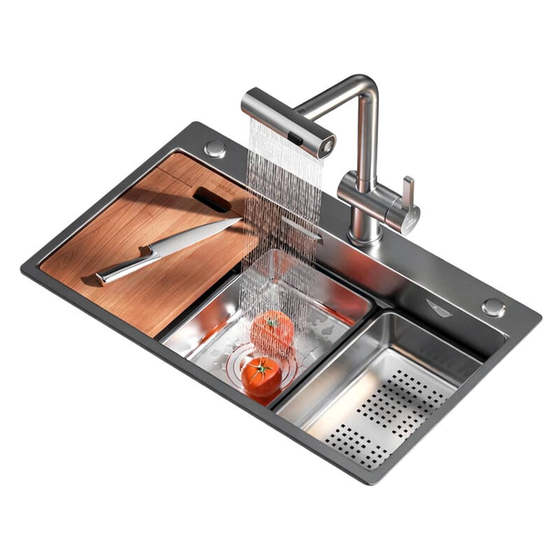 Higold 304 stainless steel basin-in-basin nano sink