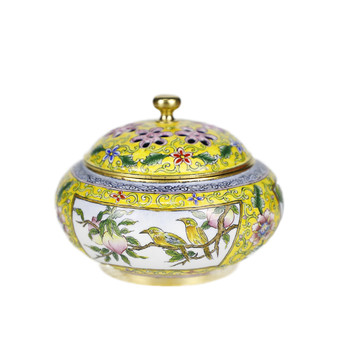 Nanluo premium beijing collection antique plum cloisonné
