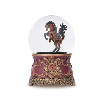 JARLL Horse to Success Water Crystal Ball Music Box Creative pendule to send boys and girls a anniversaire Valentines Day