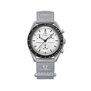 Second-hand brand new unused swatch omega co-branded men's watch quartz watch chinese valentine's day gift