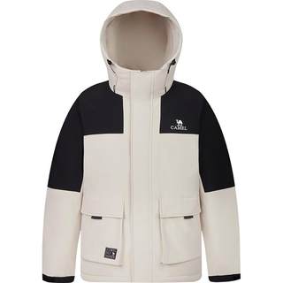 骆驼蛟龙Pro工装羽绒服男冬季2025新款连帽短款加厚保暖情侣外套