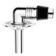 Three-pronged drain pipe for washing machine and floor drain