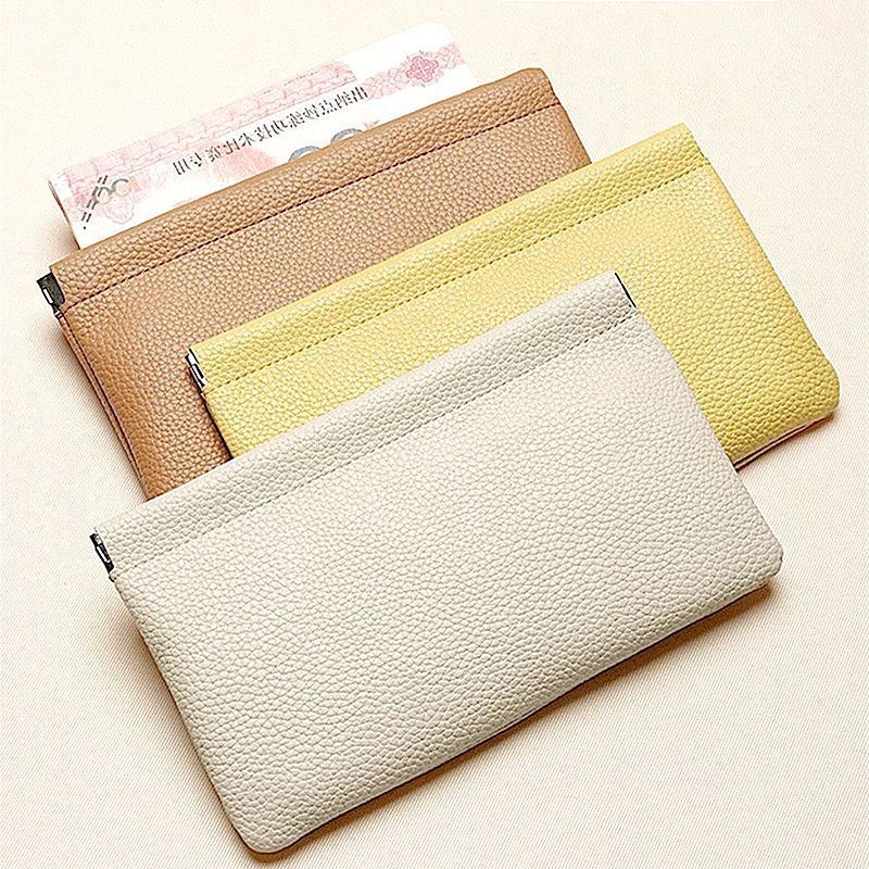 Automatic Sealing Storage Bag, Cash Bag, Digital Bag, Clutch Bag, Business Long Wallet, Large Banknote Holder, Coin Purse